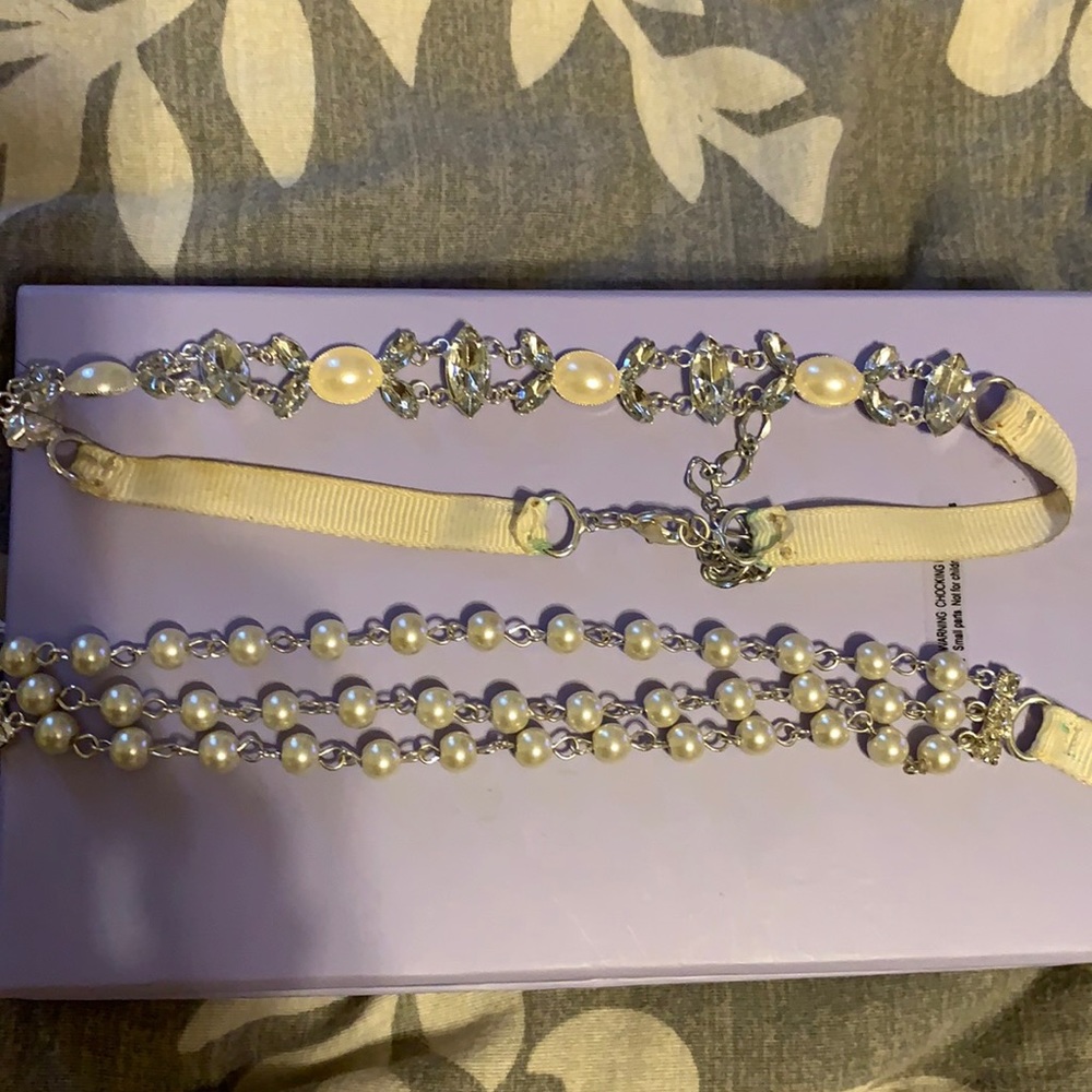 2 Pearl Chokers